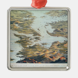 Panoramic view from Spithead to St. Petersburg Metal Ornament