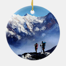 Panoramic View Of Ama Dablam Peak Everest Mountain