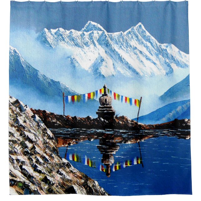 Panoramic View Of Annapurna Mountain Nepal (Front)