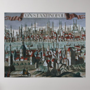 Panoramic view of Constantinople, late 18th centur Poster