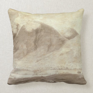 Panoramic View of Derwentwater and the Vale of Kes Throw Pillow