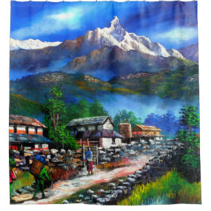 Panoramic View Of Everest Mountain Nepal