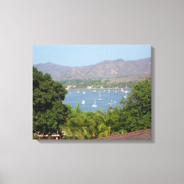 Panoramic View of Flamingo Beach, Costa Rica Canvas Print (Front)