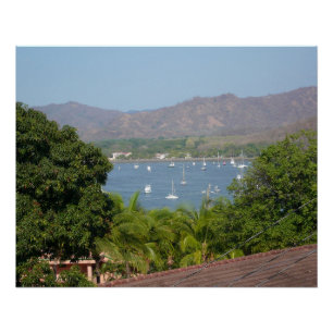 Panoramic View of Flamingo Beach, Costa Rica Poster
