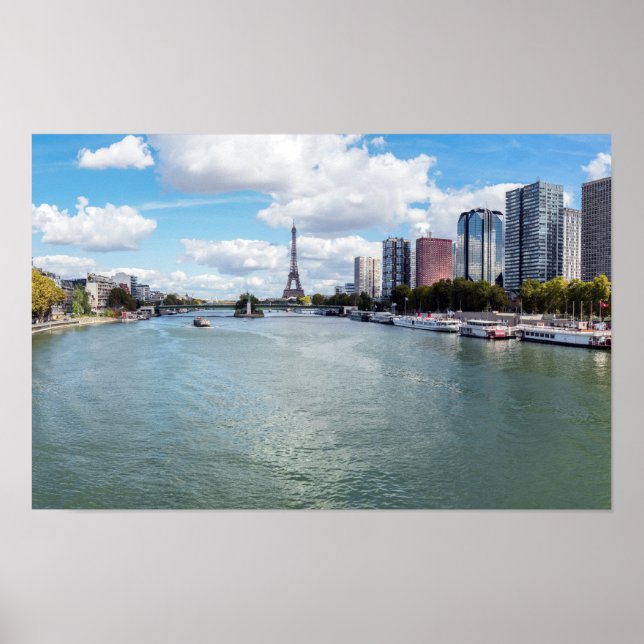 Panoramic view of Front de Seine - Paris, France Poster (Front)