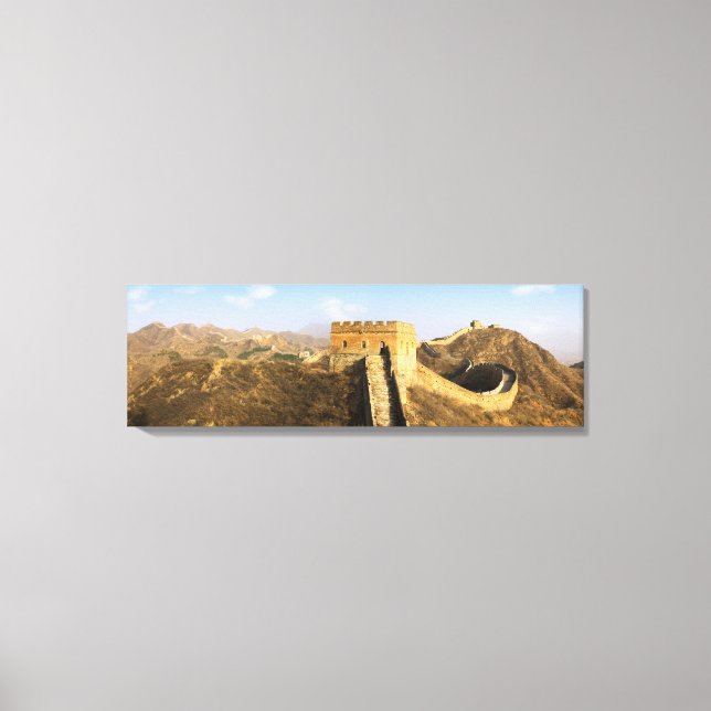 Panoramic view of Great Wall, China 2 Canvas Print (Front)