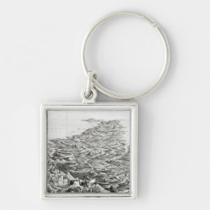 Panoramic view of India Keychain