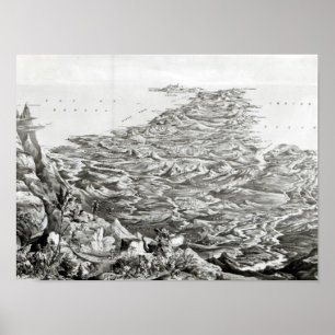 Panoramic view of India Poster