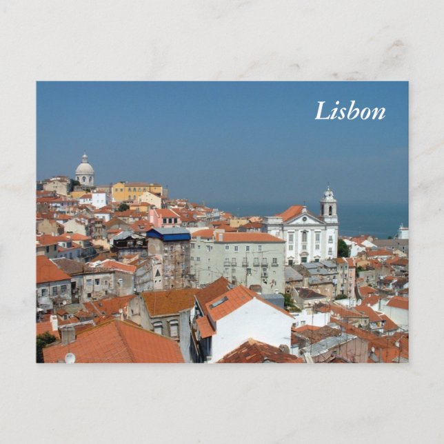 Panoramic view of Lisbon Postcard (Front)