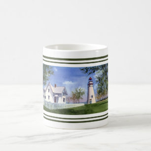 Panoramic View of Marblehead lighthouse Coffee Mug