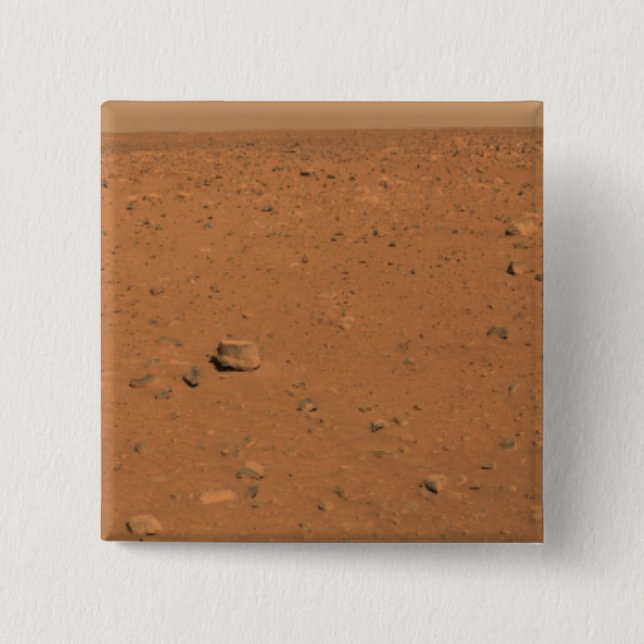 Panoramic view of Mars 10 2 Inch Square Button (Front)