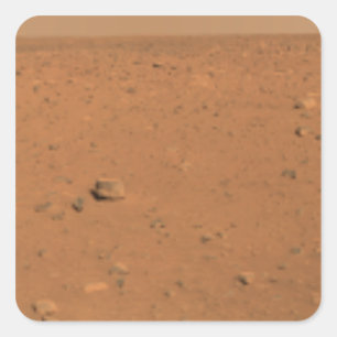 Panoramic view of Mars 10 Square Sticker