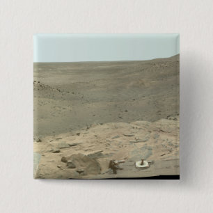 Panoramic view of Mars 2 2 Inch Square Button