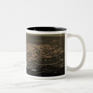 Panoramic view of Mars 3 Two-Tone Coffee Mug