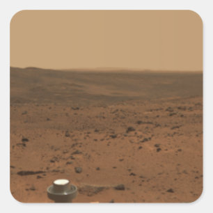 Panoramic view of Mars 4 Square Sticker