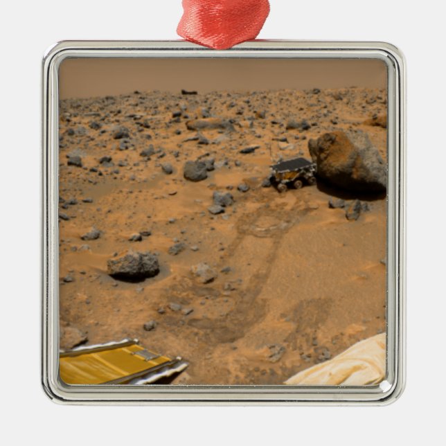 Panoramic view of Mars 5 Metal Ornament (Front)
