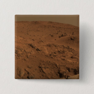 Panoramic view of Mars 7 2 Inch Square Button