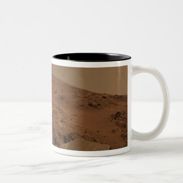 Panoramic view of Mars 7 Two-Tone Coffee Mug (Right)