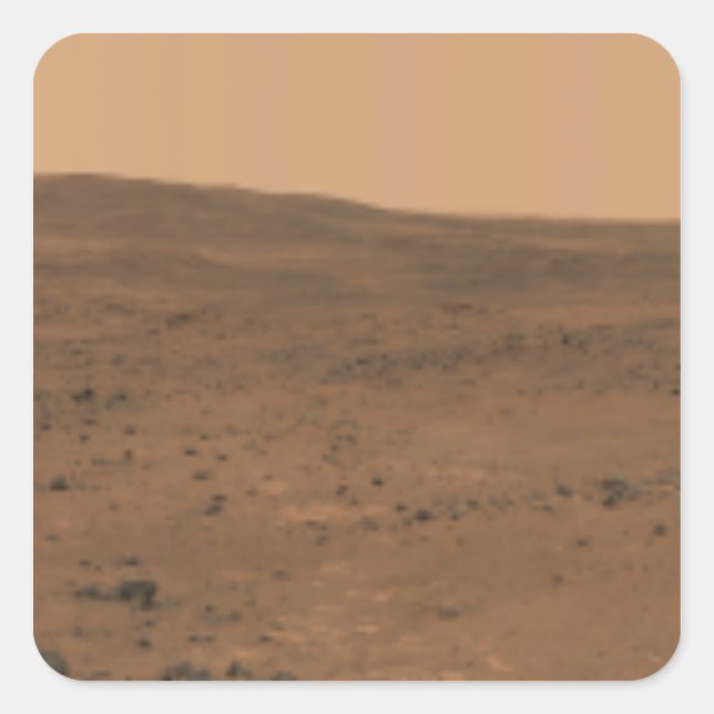 Panoramic view of Mars 8 Square Sticker (Front)