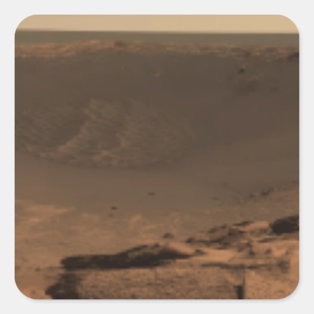 Panoramic view of Mars 9 Square Sticker (Front)
