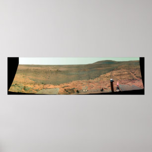 Panoramic view of Mars Poster
