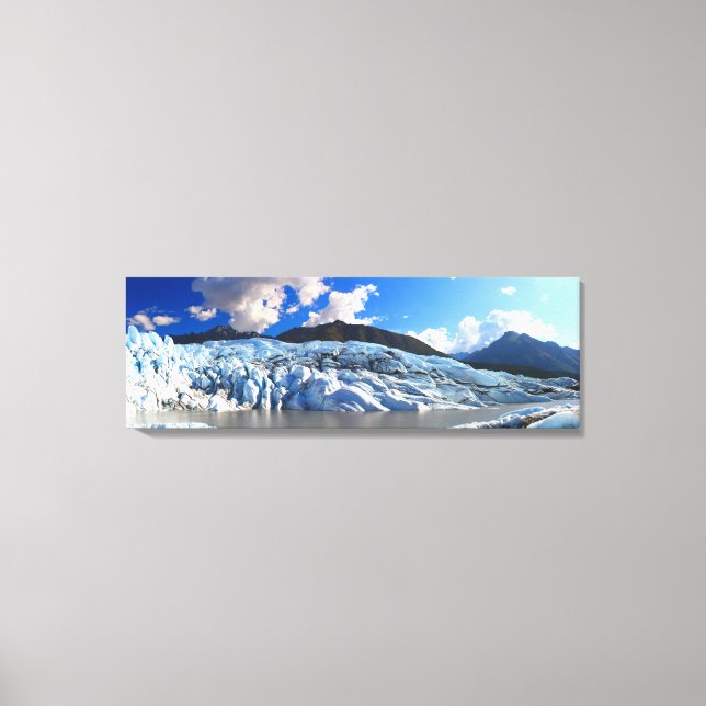 Panoramic View of Matanuska Glacier, Alaska Canvas Print (Front)