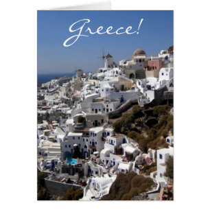 Panoramic view of Oia, Greece