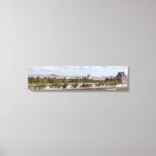 Panoramic view of Paris from Musee d'Orsay rooftop Canvas Print