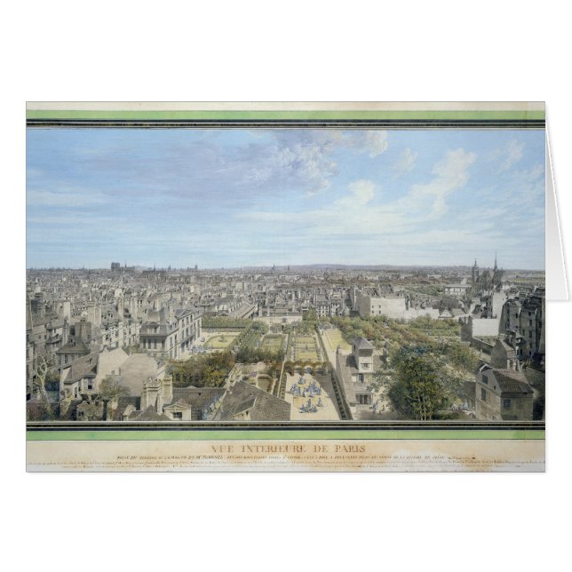 Panoramic View of Paris Towards the North, 1786 (Front Horizontal)