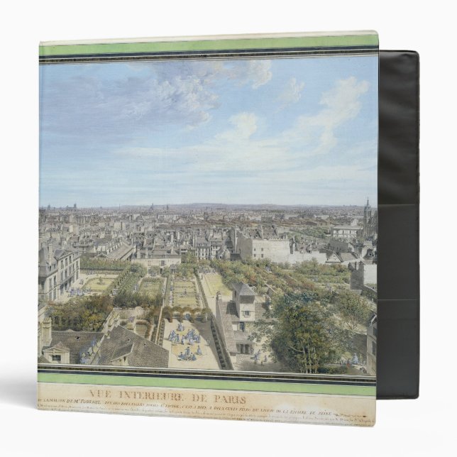 Panoramic View of Paris Towards the North, 1786 Binder (Front/Inside)