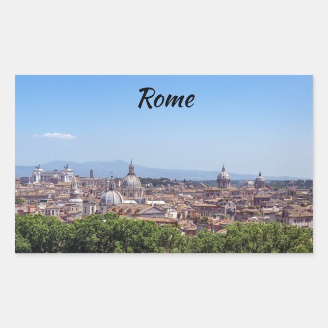 Panoramic view of Rome from Castel Sant'Angelo Sticker (Front)