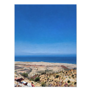 Panoramic View of Serene Coastal Landscape Photo Print