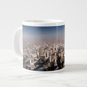 Panoramic view of the city large coffee mug