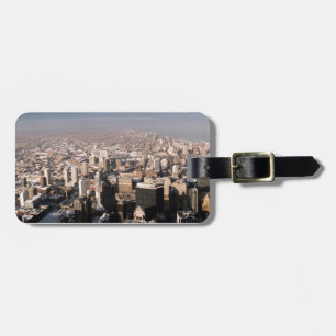Panoramic view of the city luggage tag