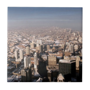 Panoramic view of the city tile