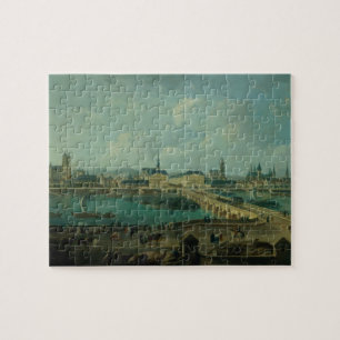 Panoramic View of Tours, 1787 (oil on canvas) Jigsaw Puzzle