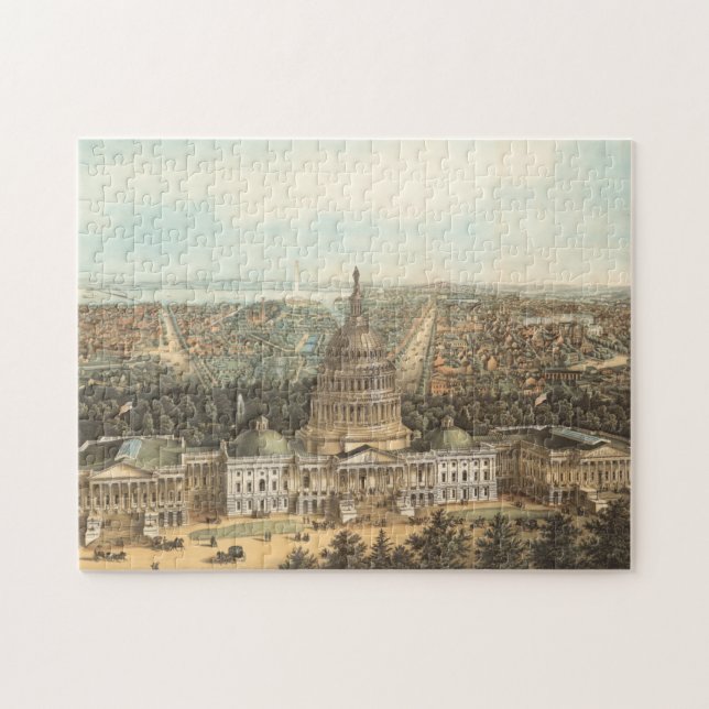 Panoramic view of Washington DC  Jigsaw Puzzle (Horizontal)