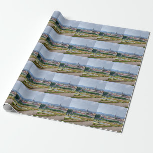 Panoramic View Over Vienna Austria From Belvedere Wrapping Paper