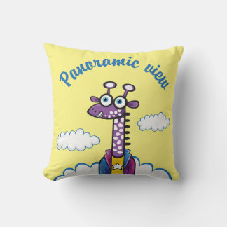 Panoramic view throw pillow