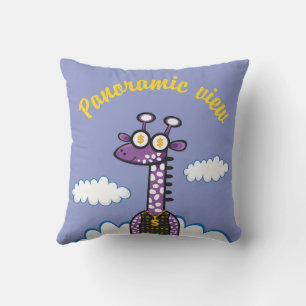 Panoramic view throw pillow