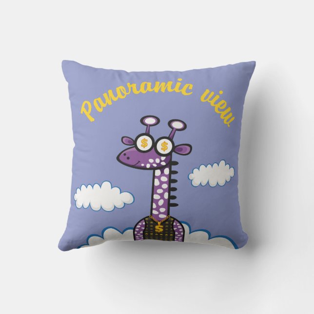 Panoramic view throw pillow (Back)