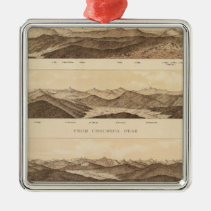 Panoramic Views of Mount Carrigain Metal Ornament