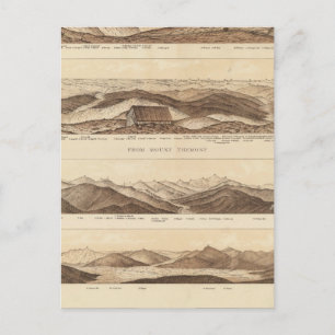 Panoramic Views of Mount Washington Postcard