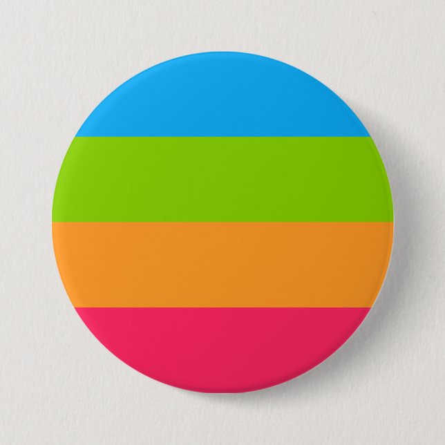 Panoromantic Pride Flag 3 Inch Round Button (Front)