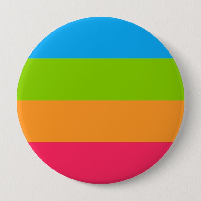 Panoromantic Pride Flag 4 Inch Round Button (Front)