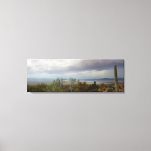 Panoromic of Arizona Monsoon Landscape Canvas Print