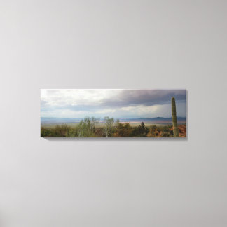Panoromic of Arizona Monsoon Landscape Canvas Print