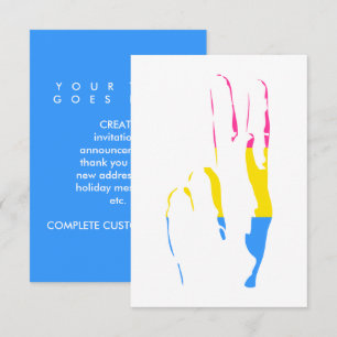 pans pride peace sign invitation