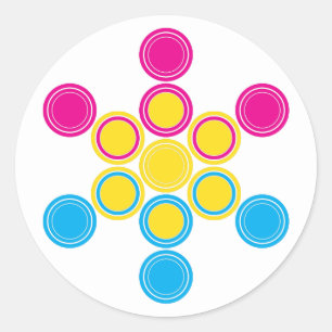 panSacred circles Classic Round Sticker
