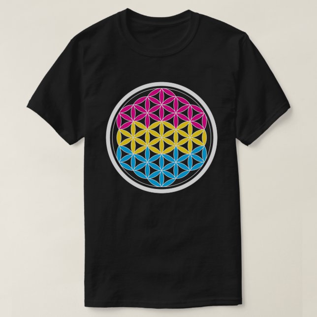 panSacred geometry T-Shirt (Design Front)